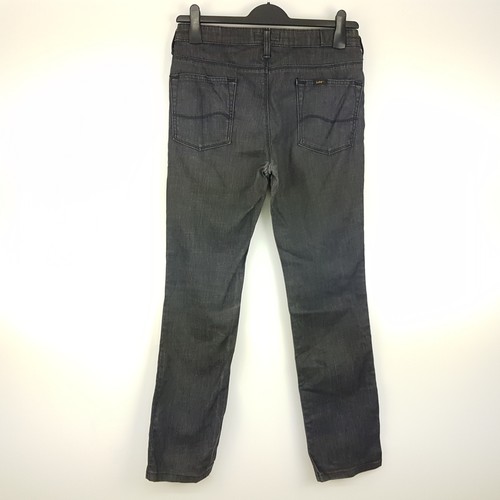 Lee Womens Jeans W30 L30 Straight Graphite Regular Fit Mid Rise RICE Genuine - Picture 5 of 11
