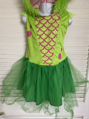Leg Avenue Green/Pink Furry Monster Tutu Dress Costume, Child Small 4-6 |  eBay