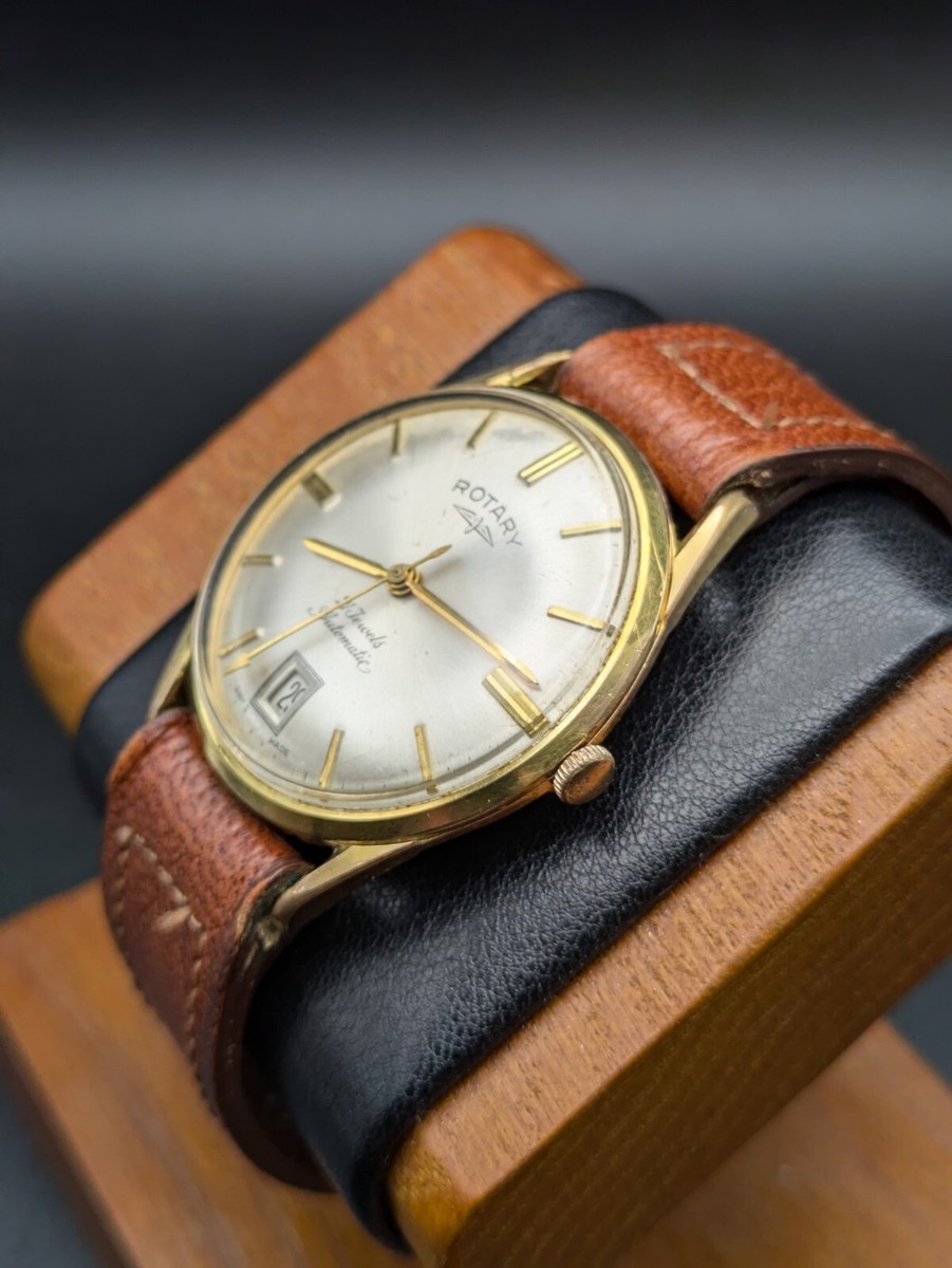 1960s Rotary 21 Jewel Automatic 10krg Serviced And Running Nice