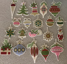 Anna Griffin Christmas Ornament Sticker 20 Embellishments