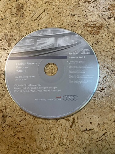 AUDI CD NAVIGATION HAUPTSTRAßEN EUROPA VERSION 2012 BNS 5.0 A2 A3 A4 A6 TT EX