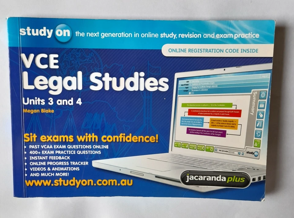 VCE LEGAL STUDIES UNITS 3&4 USED REVISION PRACTICE EXAMS STUDY ON 2011 EDITION - Image 3 of 4