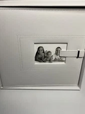 Large Pocket x20 Slip In Photo Album Photocard Holder Book White With Strap NEW