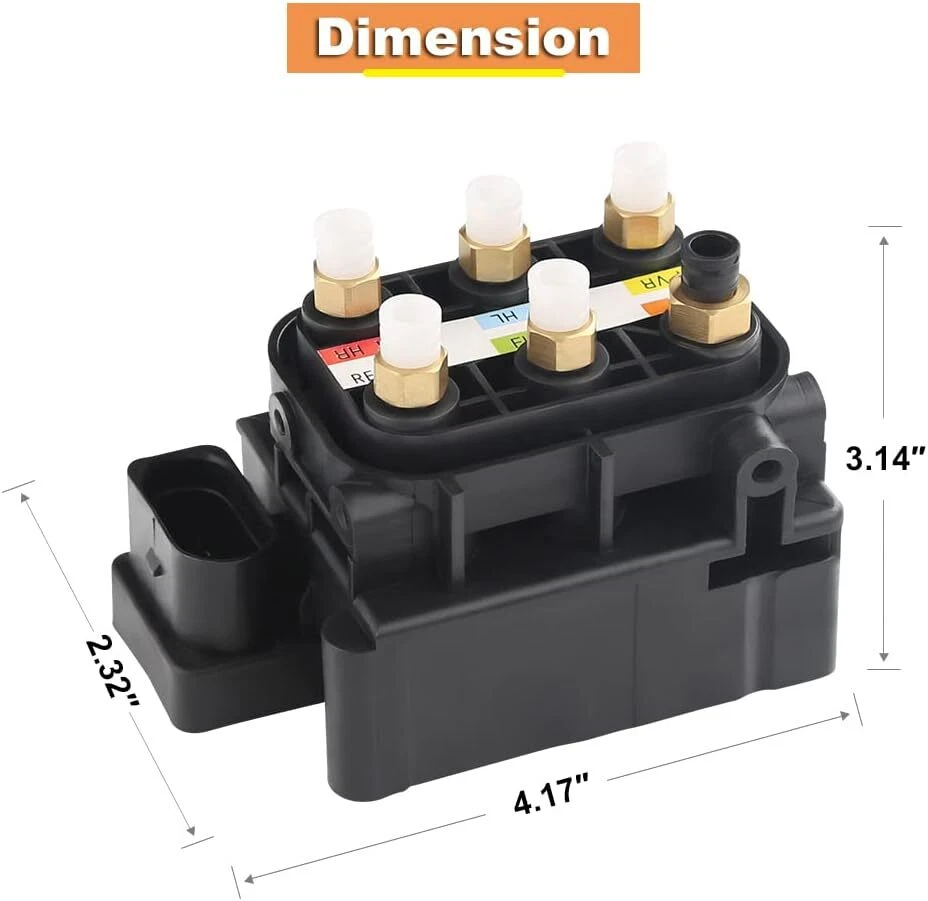 Air Suspension Valve Block For Mercedes Benz GL350 450 550 ML250 S400 2123200358 Foto 3 de 4