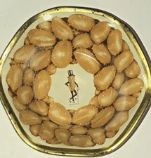 NEW 1950s LITHO 1950S PLANTERS MR PEANUT METAL TIN SNACK NUT DISH BOWL ASHTRAY