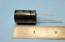 (50 pcs) Capacitor , TKR222M1VDXL, JAMICON, 2200 UF/MF, 35VDC, 20%, RADIAL