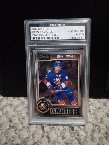 2014-15 O-Pee-Chee Platinum Islanders Hockey Card #129 John Tavares Psa/Dna... - Picture 1 of 2