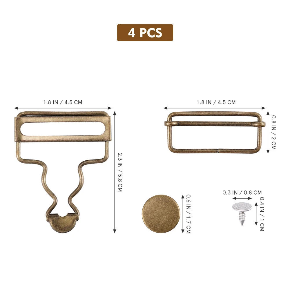 Straps Belt Bag Metal Gourd Buckle Suitcase Tags Mens Coveralls