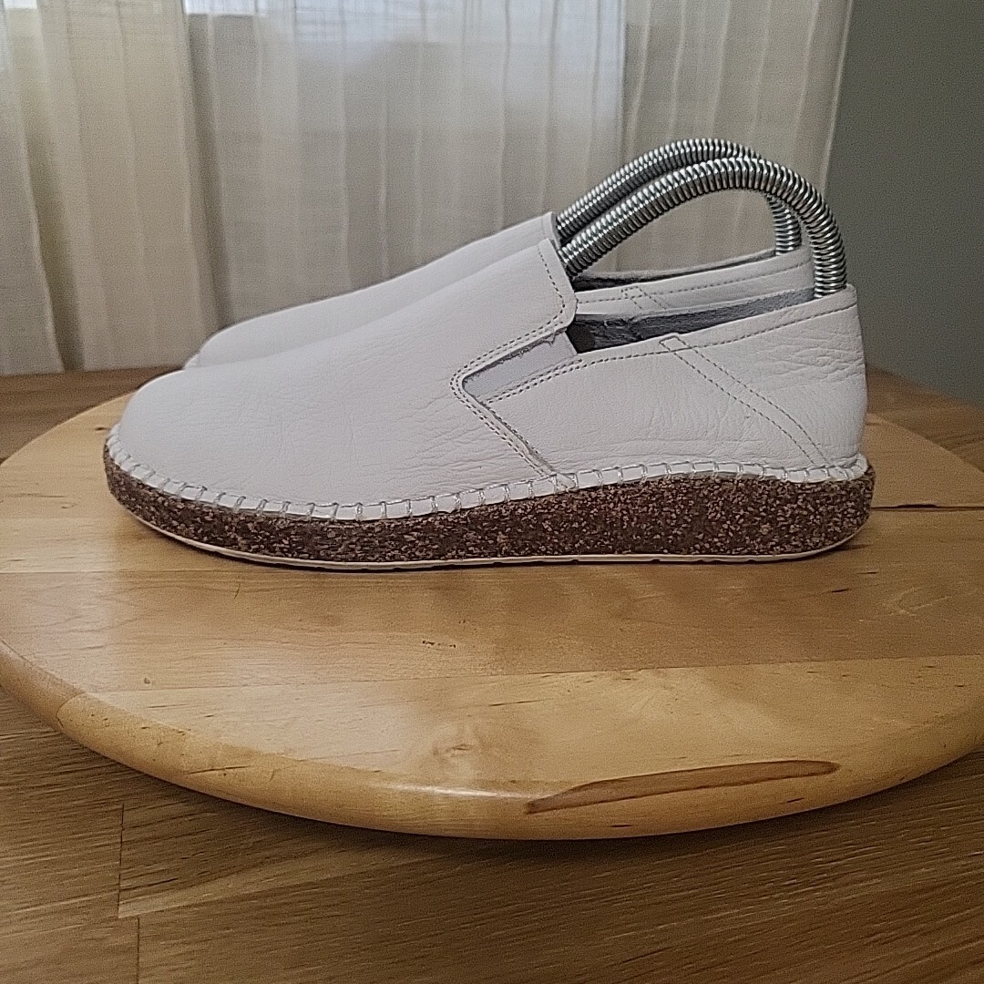 Birkenstock Callan Slipon Shoes Women's Size 37 Loafer Leather White