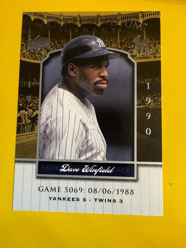 67231 2008 Upper Deck Yankee Stadium Legacy Collection #5069 Dave Winfield