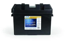 Camco Large Battery Box with Straps and Hardware - Group 27- 30- 31 |Safely