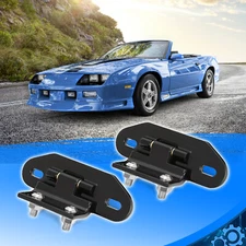 For Camaro Firebird 1982-1992 Billet Aluminum Rear Hatch Hinges Black Pair NEW