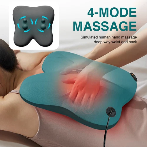 Shiatsu Neck & Back Massage Pillow with Heat Deep Kneading Massage for Shoulder - Picture 2 of 15
