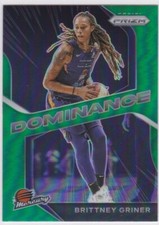 BRITTNEY GRINER WNBA PHOENIX MERCURY Basketball Card RARE GREEN PRIZMS VARIATION