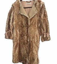 Philip Lim 3.1 Leopard Print Rabbit Fur Coat Some Simple Repairs Needed.
