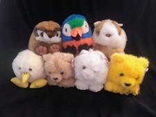 VTG PUFFKINS LOT 7 Plush NWT "Paws," "Gertie," "Peeps," Scooter,"  MORE