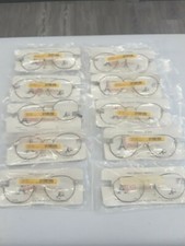 PARIS Eyewear model Parker Lot of 10 Vintage RETRO NEW metal Pink/marble/gold