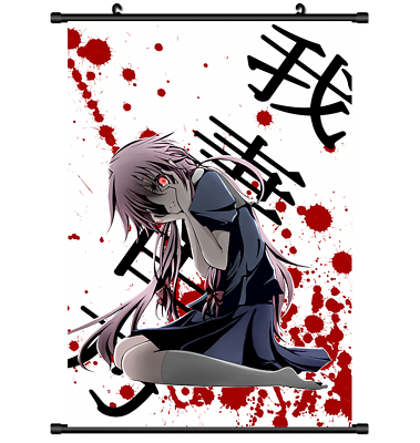 3755 Anime Future Diary Mirai Nikki Gasai Yuno wall Poster Scroll