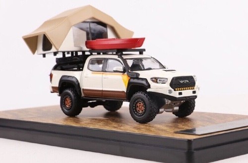 Miniature Toyota Tacoma Avec Tente De Toit - Modèle 1:64 GCD, Métal, Couleur Beige - 2023