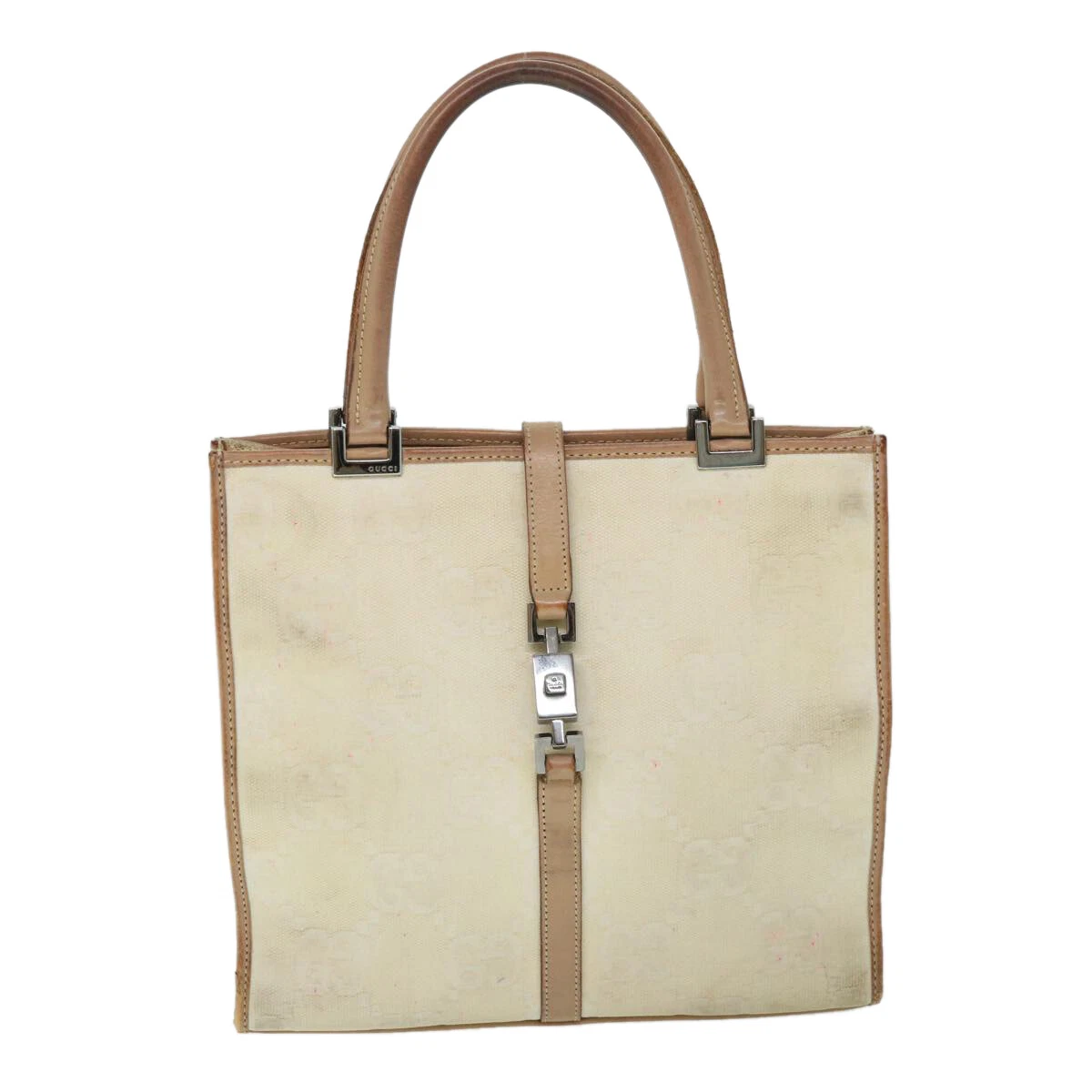 Sac à main Gucci Gg toile beige toile authentique