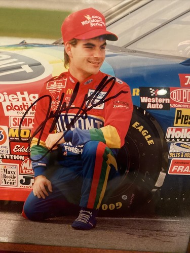 Jeff Gordon handsigniertes gerahmtes Foto Dupont Nascar - Bild 2 von 3