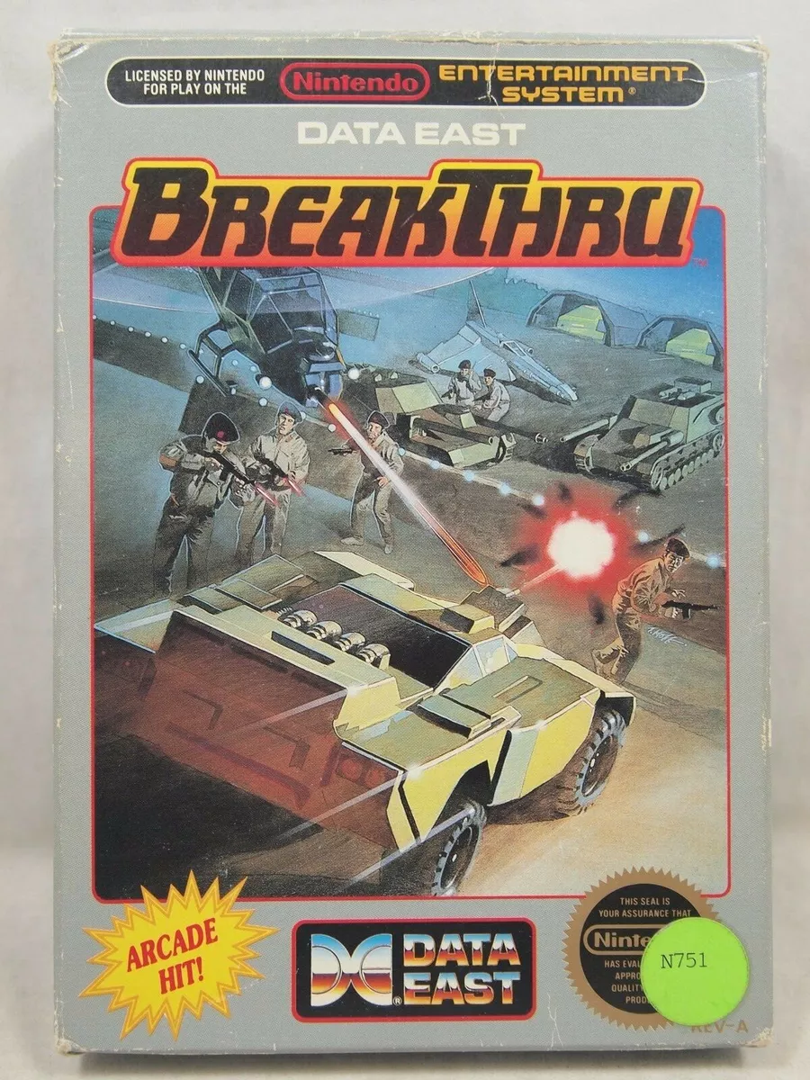 BreakThru Nintendo Entertainment System NES Authentic BOX ONLY