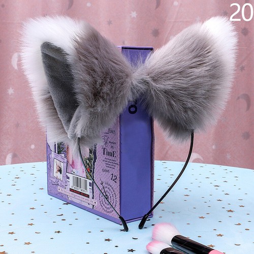 Cat Fox Faux Fur Ears Headband Anime Lilita Halloween Maid Cosplay Party Costume - Picture 23 of 26