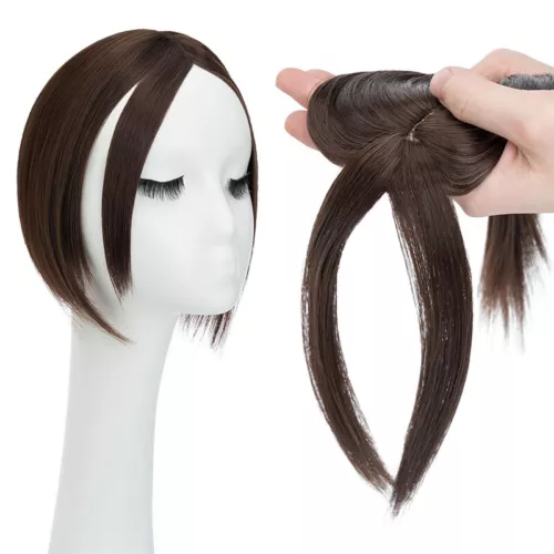 Topper Piece Clip In Natural Fake Hair Top Toupee Women Wigs Silk Hairpiece NEW - Picture 54 of 59