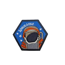 Space Scout Explorer Astronaut Heat Adhesive Clothes Iron Heat Patch