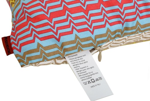 MISSONI HOME CUSHION COVER COTTON SATEEN 16x16" HYPOALLERGEN 40x40cm TED 141 - Picture 3 of 4
