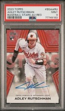2023 Topps Baseball Stars Red # BSA-ARU Adley Rutschman RC Auto /25 PSA 9