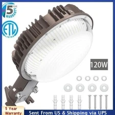 120 Watt led Barn Light Dusk To Dawn Photocell Outdoor Garden Backyard Farm Lamp