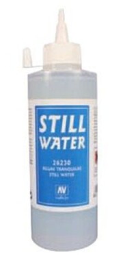 Vallejo Still Water Water Effect (200ml Bottle) - Model Railroad Mold Accessory