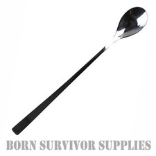 EXTRA LONG RATION PACK SPOON - 24cm Stainless Steel Camping Cutlery Spork KFS