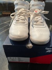 Size 10 - Reebok Freestyle High White W