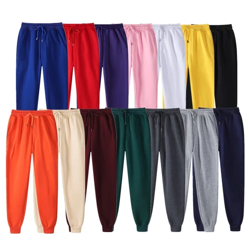 Mens Jogging Bottoms Plain Casual Drawstring Elastic Waist Tracksuit Sweat Pants - Picture 1 of 73