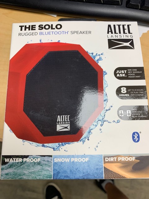 altec lansing the solo rugged bluetooth speaker