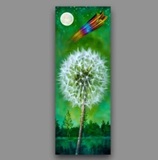 Dandelion Bookmark - Handmade durable page saver, unique reader gift