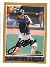 JOHN FLAHERTY 1998 TOPPS AUTOGRAPHED SIGNED # 62 SAN DIEGO PADRES