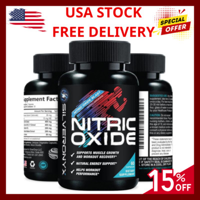 Oxido Nitrico y L-arginina Extra Fuerte Para Aumentar La Energia Muscular 60 Ct