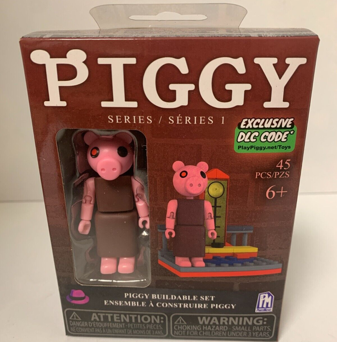 PIGGY Roblox Series 1 PIGGY Buildable Set with Exclusive DLC Code New