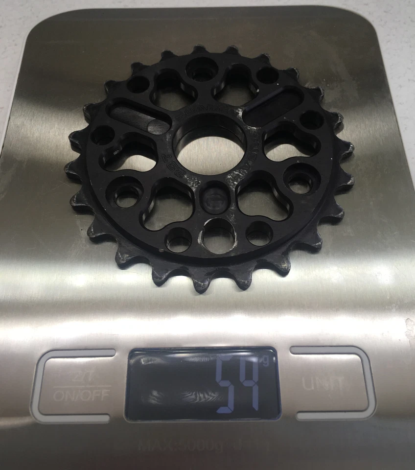 Piñón Quamen 23T anodizado BMX Flatland Mid School aluminio EE. UU. RARO Foto 4 de 4