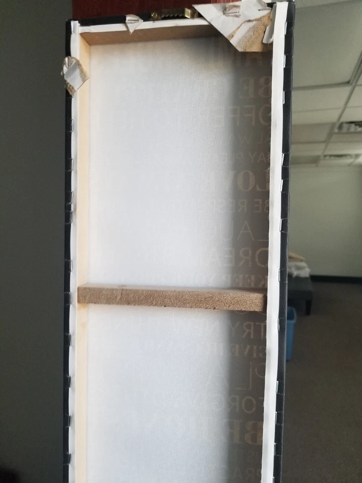 BANNER COLGANTE MADERA PLÁSTICO LONA DECORACIÓN, INTERIOR, 19" X 8", REGLAS FAMILIARES Foto 3 de 4