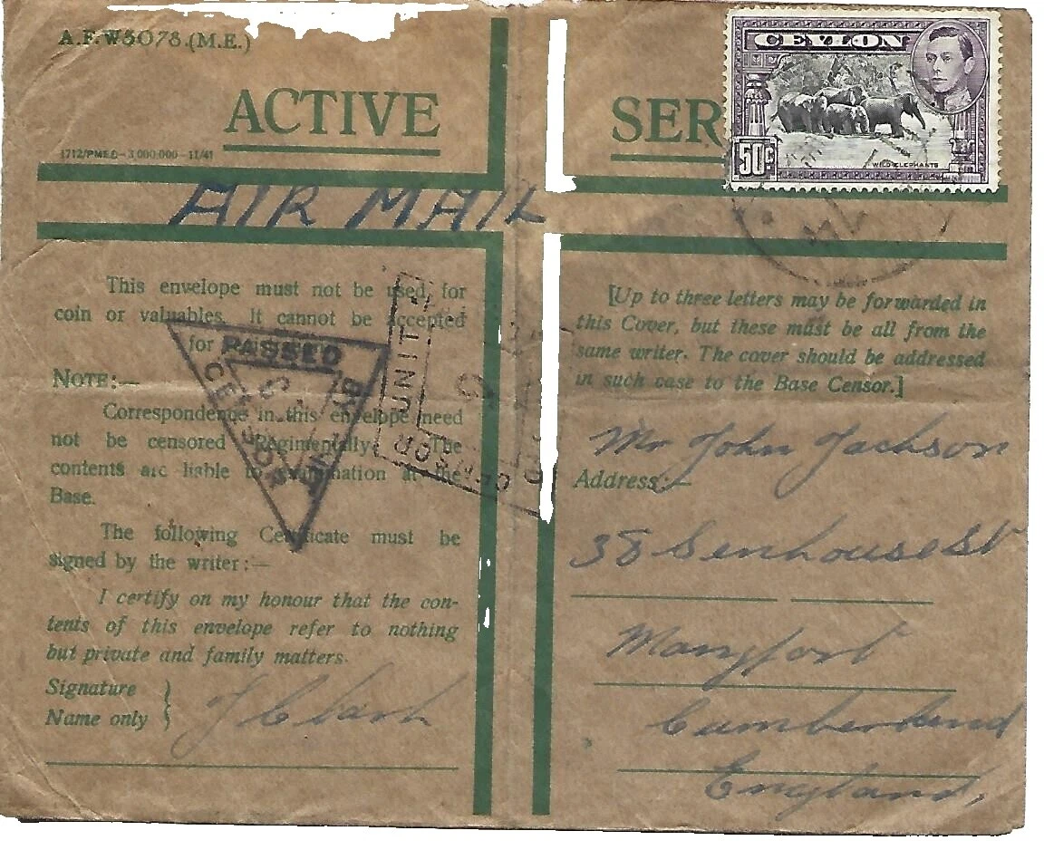 Multi-Color colonias británicas y territorios Sellos de correo aéreo