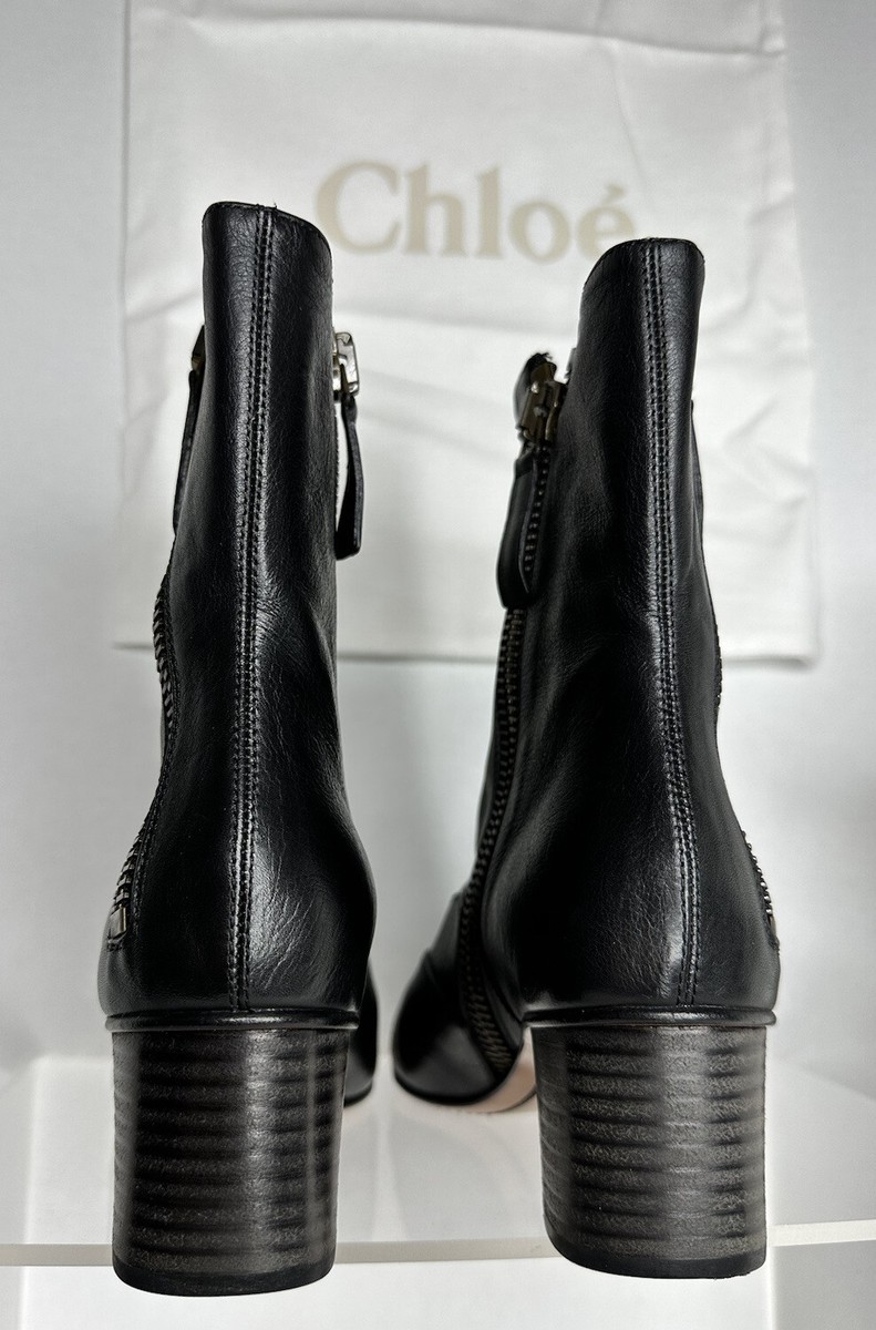 ショートブーツ・ブーティ Chloe'  Chloe Ankle Boots Women Leather Black s-l400.jpg