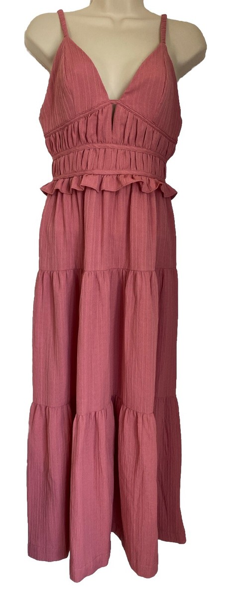 en saison pink dress En Saison Lissandra Midi Dress Pink Floral Multi SIZE S