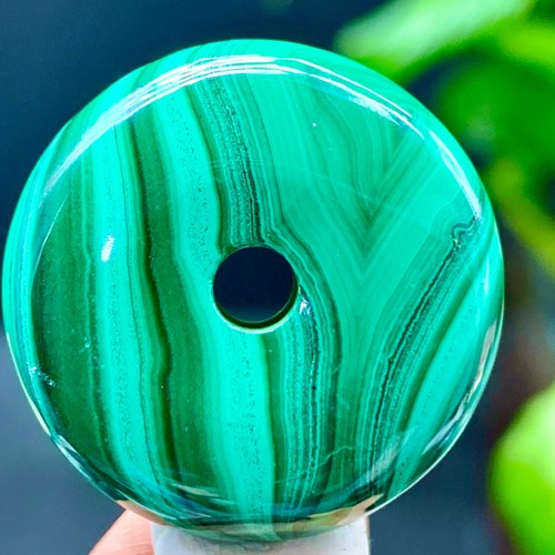 10GNatural Gloss Malachite Stone Transparent Round Pendant Mineral Sample - Picture 17 of 17