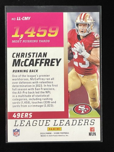 CHRISTIAN MCCAFFREY 2024 Rookies & Stars RED LONGEVITY - San Fran 49ers Lot 12 - Picture 22 of 24