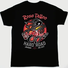 Rose Tattoo - Rock'n'Roll Band 2025 T-Shirt Cotton Unisex Tee S-4XL LI1611
