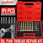 <!--F#f_0-->HORUSDY 114Pc Oil Pan Thread Repair Kit Sump Gearbox Drain Plug Tool M13 - M22<!--F/-->